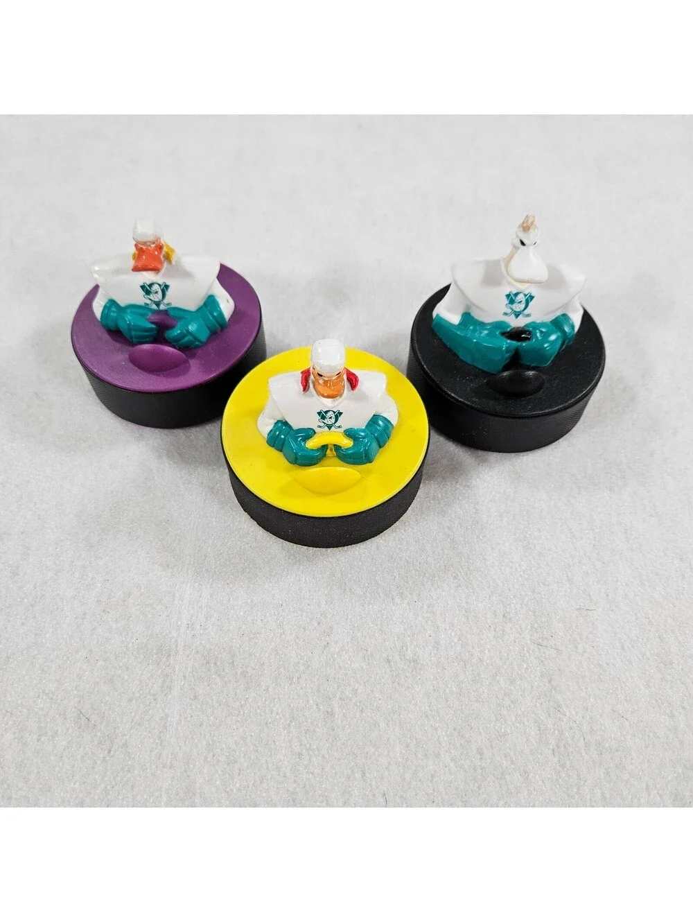 Lot of 3 Disney Mighty Ducks Air Hockey Game Player Pucks GT101 Replacement